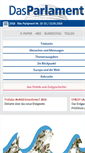 Mobile Screenshot of das-parlament.de