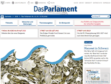 Tablet Screenshot of das-parlament.de
